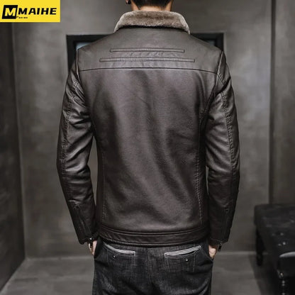 Men's Motorcycle Leather Jacket