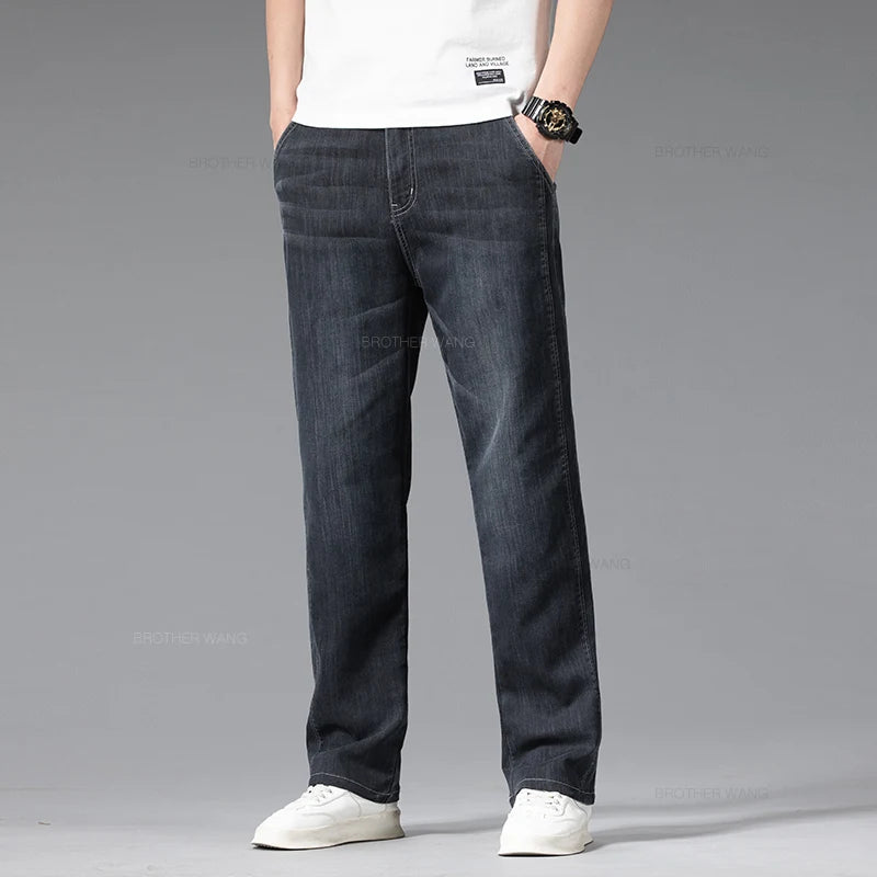 Men's Summer Loose Straight Elastic  Pant