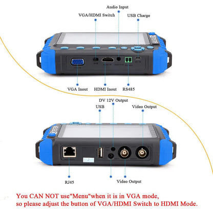 HDMI VGA Input Video Tester CFTV Mini Monitor