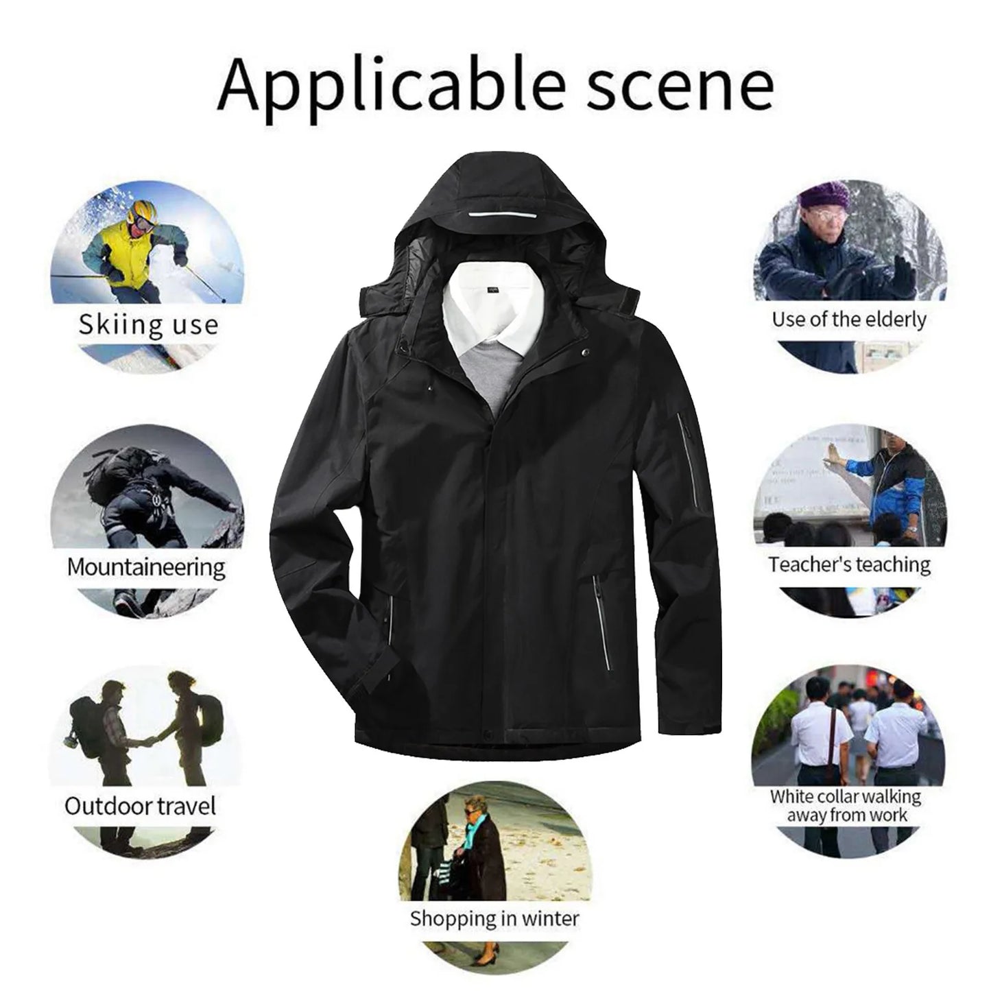 Detachable Women's Heated Jacket