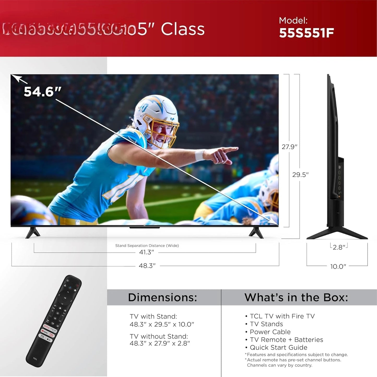 55-Inch Class S5 UHD 4K LED Smart TV