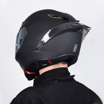 Matte Black Full Face Motorcycle Helmet