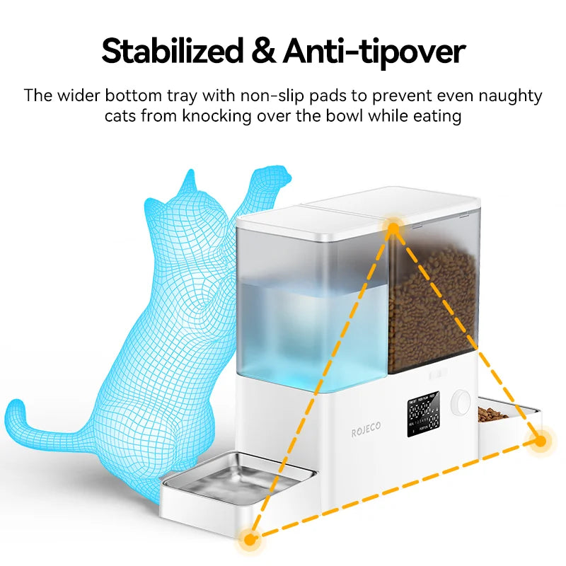 2In1 Automatic Pet Feeder Gravity Water Fountain