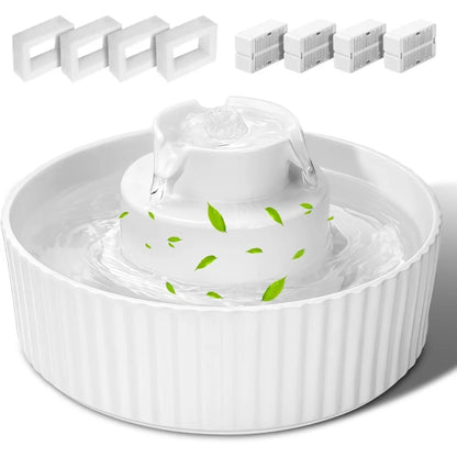 Ceramic Cat Water Fountain, 2.1L/70oz