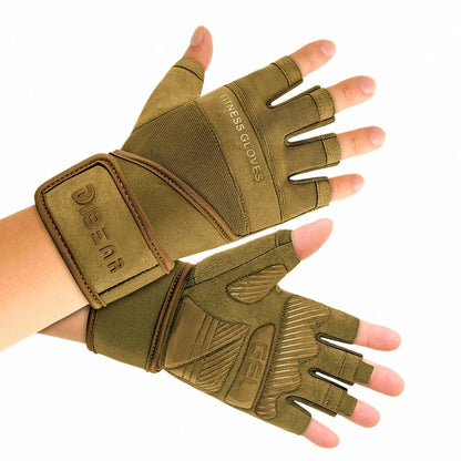 Half Finger Bodybuilding Gym Gloves