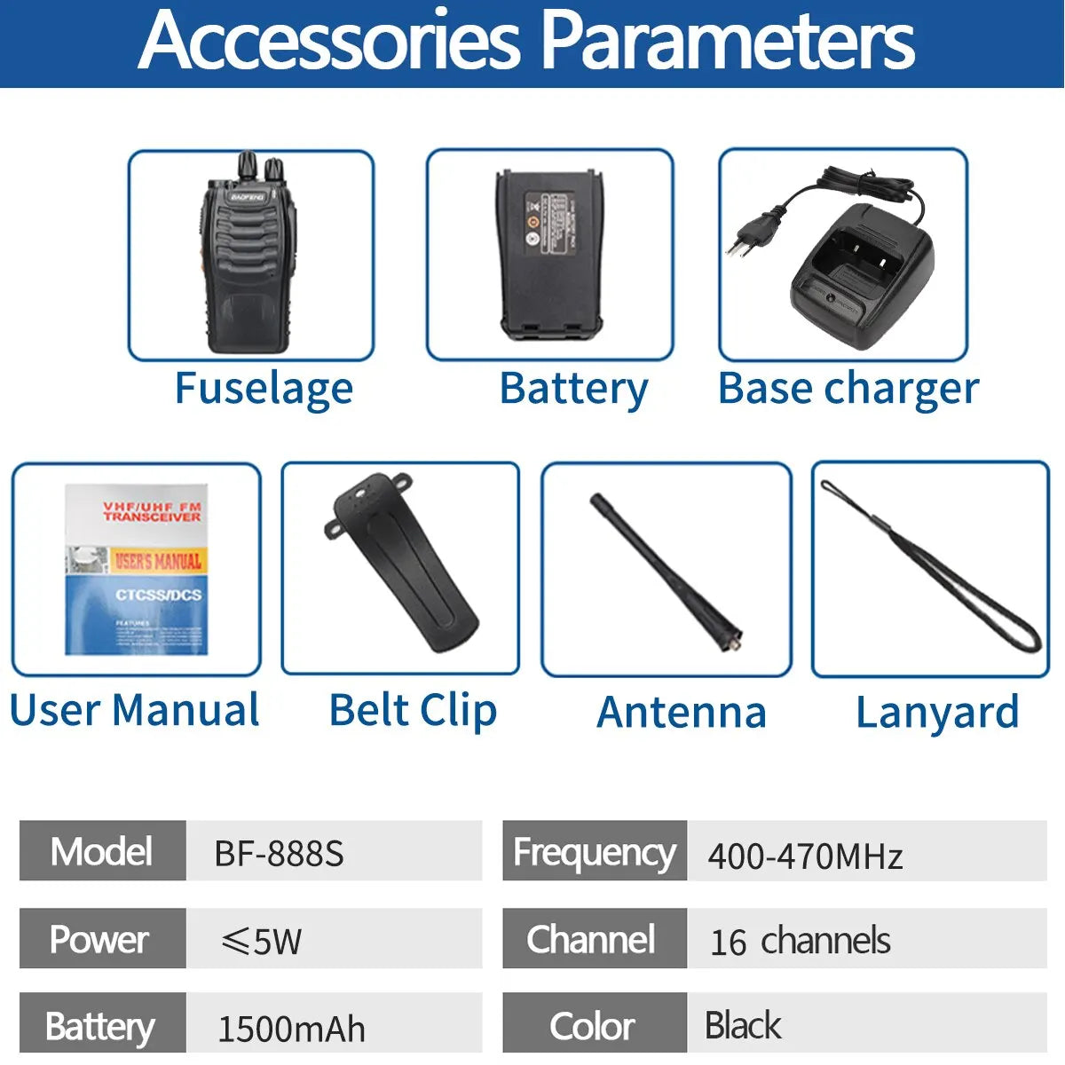 BF-888S Long Range Walkie Talkie