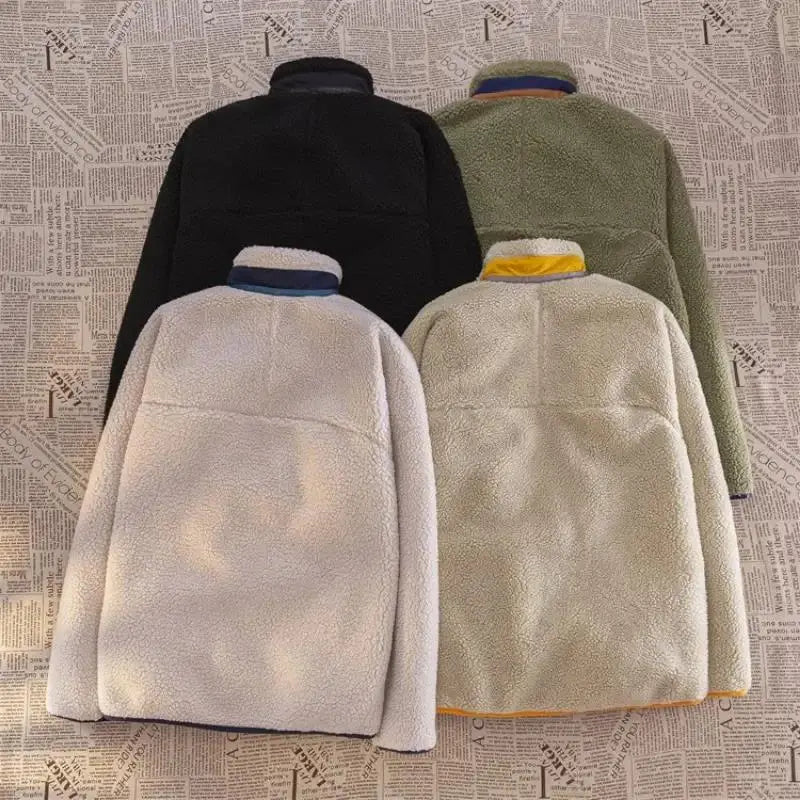 Women's Double-sided Polar Fleece Lambswool Jacket