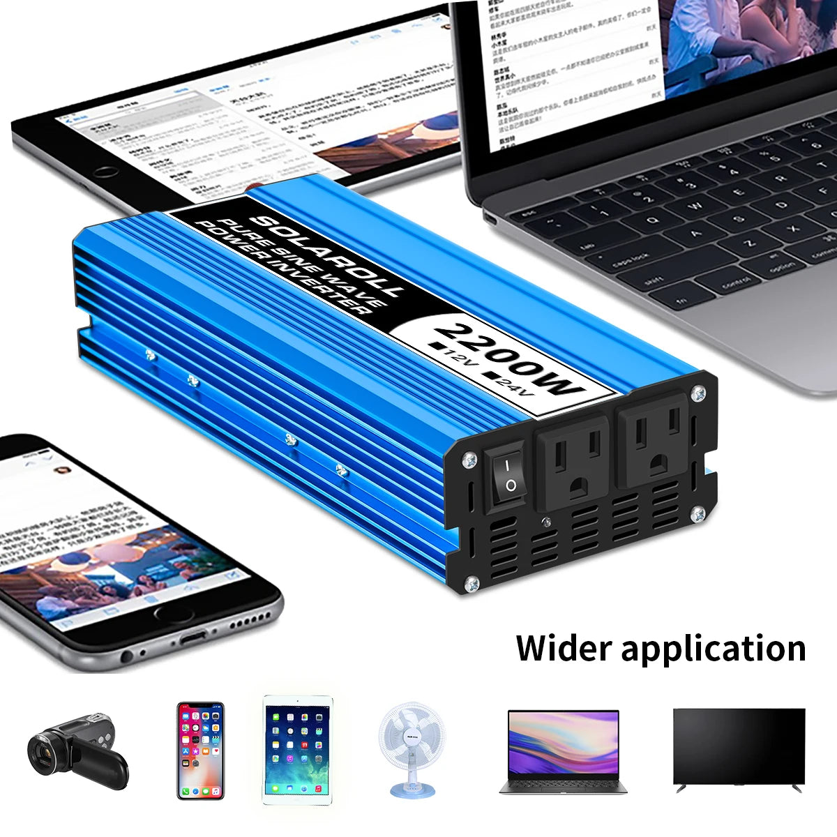 3200W DC 12V/24V Pure Sine Inverter