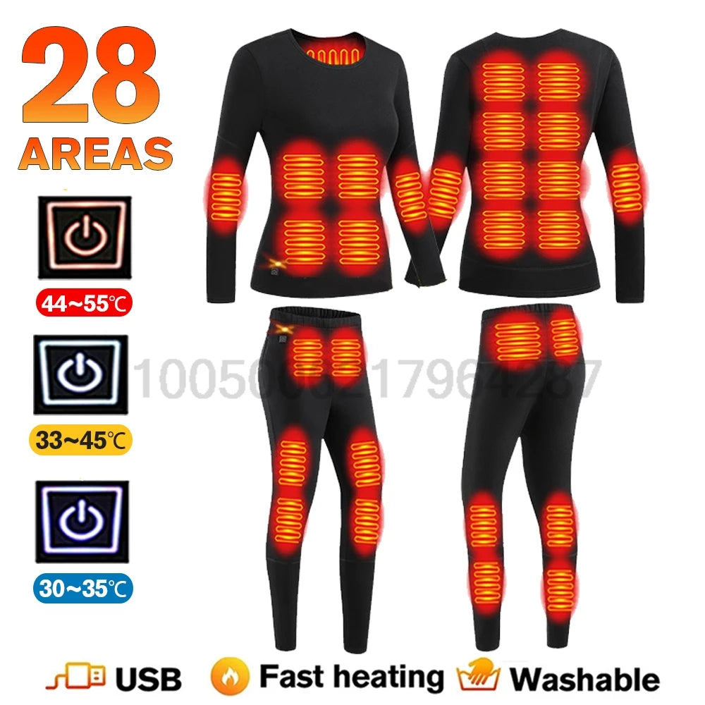 Heated Winter Underwear Set