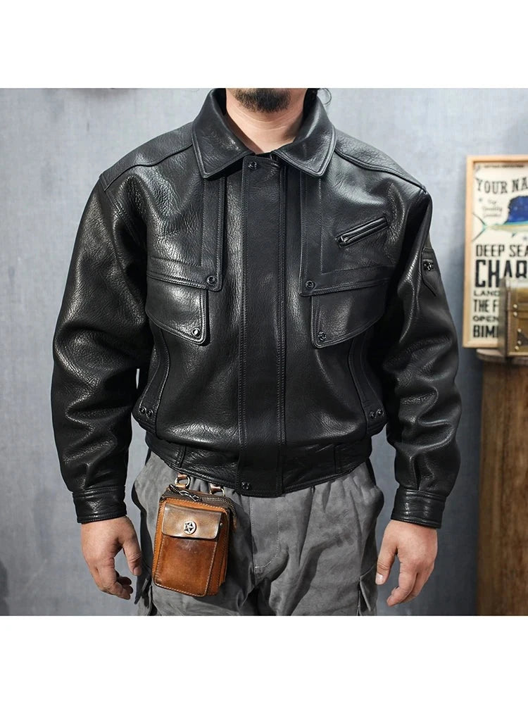 Pu Leather Motorcycle Jacket