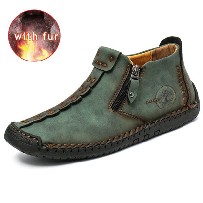 Men Handmade Casual Ankle Boots