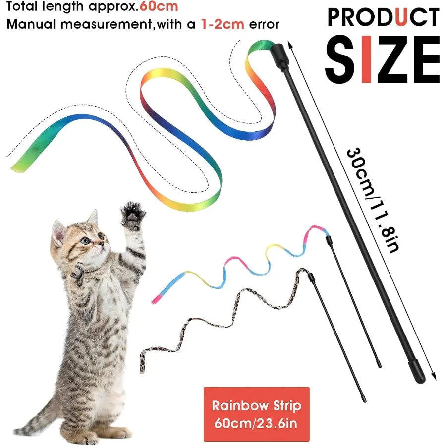 Cat Wand Toy Set