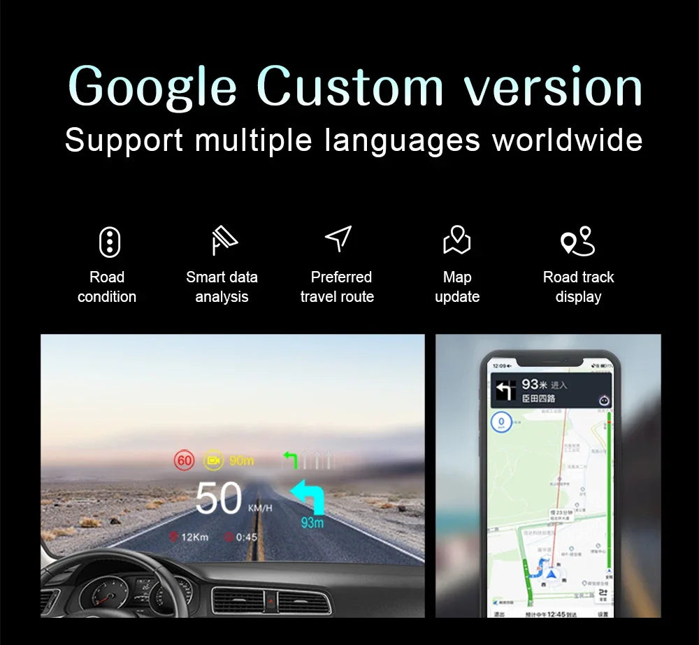 GPS Bluetooth-compatible Auto Head Up Projection