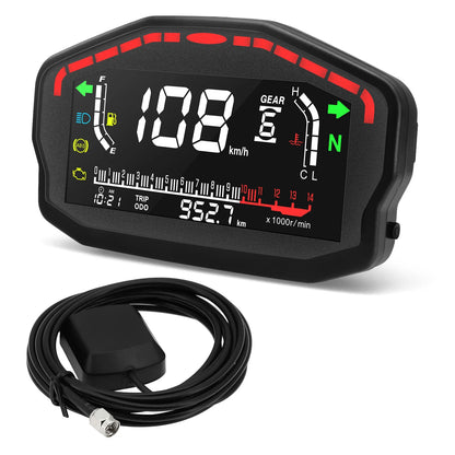 HD Universal RPM Motorcycle Meter GPS Speedometer