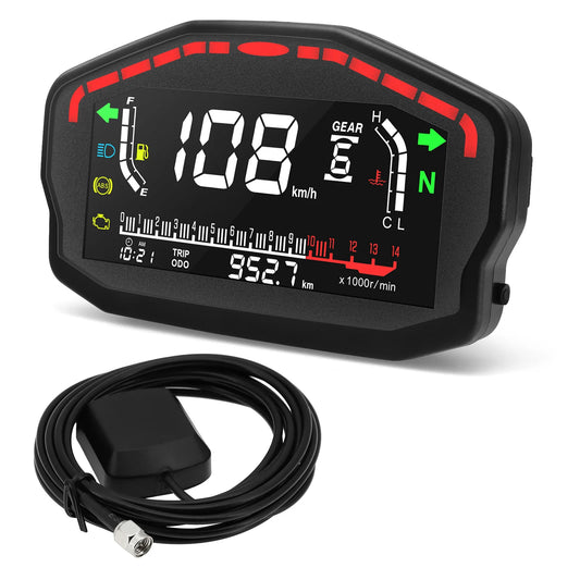 HD Universal RPM Motorcycle Meter GPS Speedometer