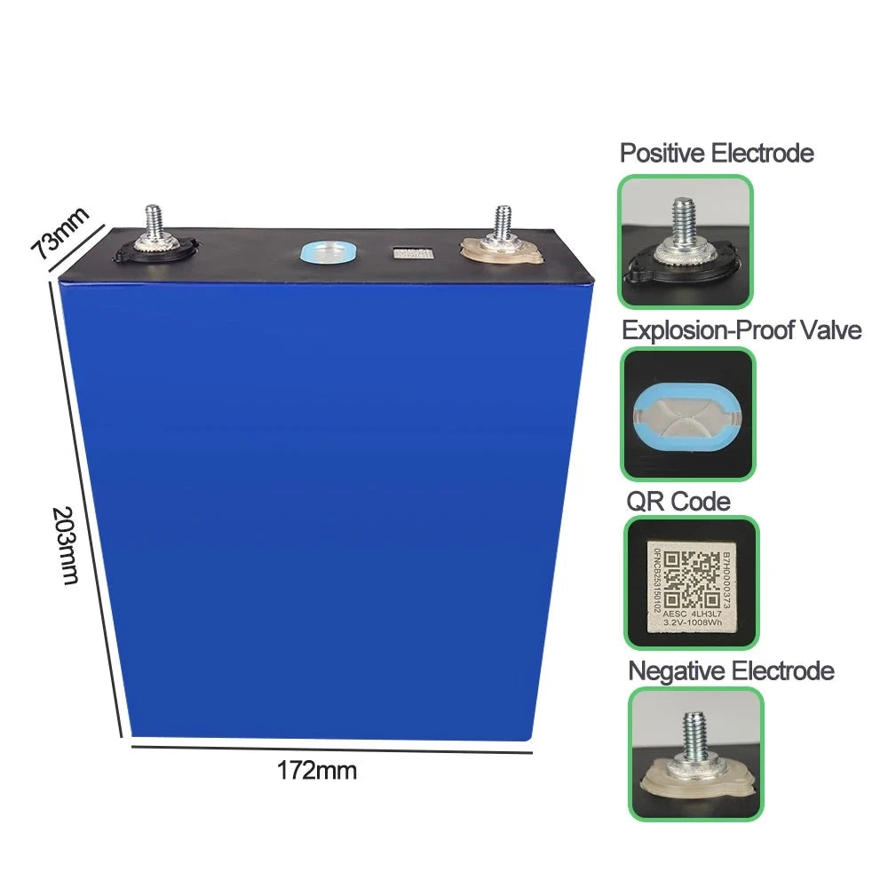 315Ah 320Ah  RV Boat Golf Cart Solar Lifepo4 Battery