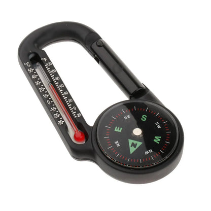 2in1 Mini Portable Compass and Thermometer