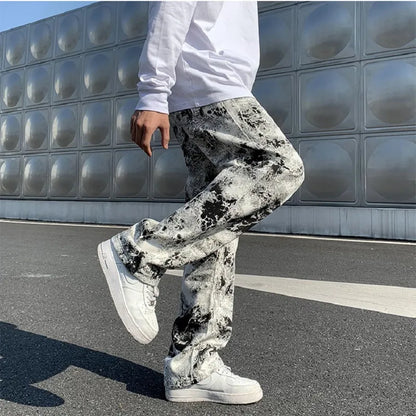 Men's Fashion Printed jeans