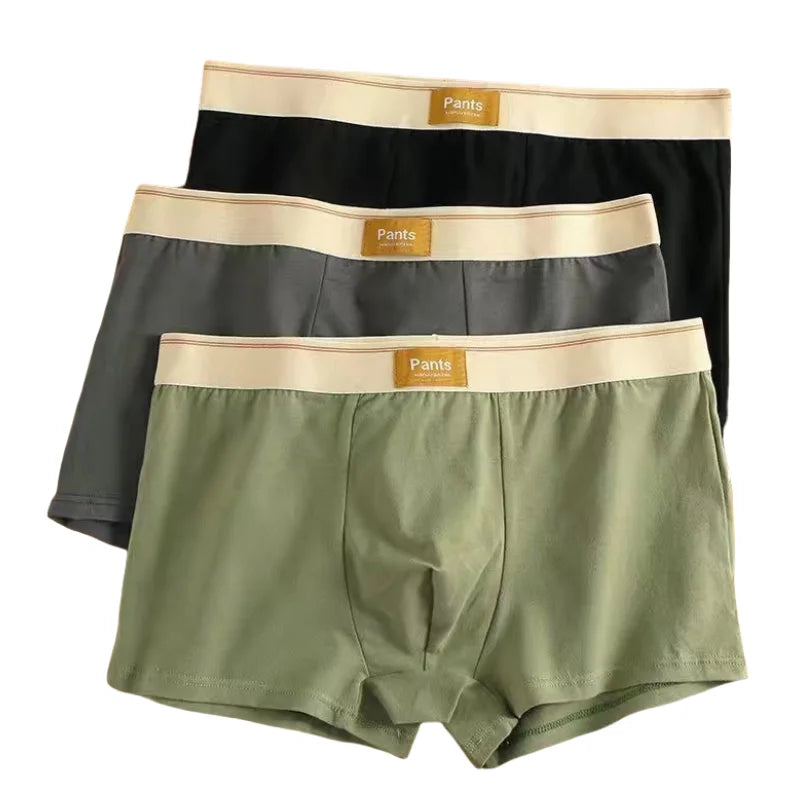 3PCS Cotton Boxer Shorts