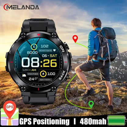 Outdoor Military GPS Smart Watch