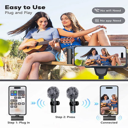 Portable Wireless Lavalier Microphone