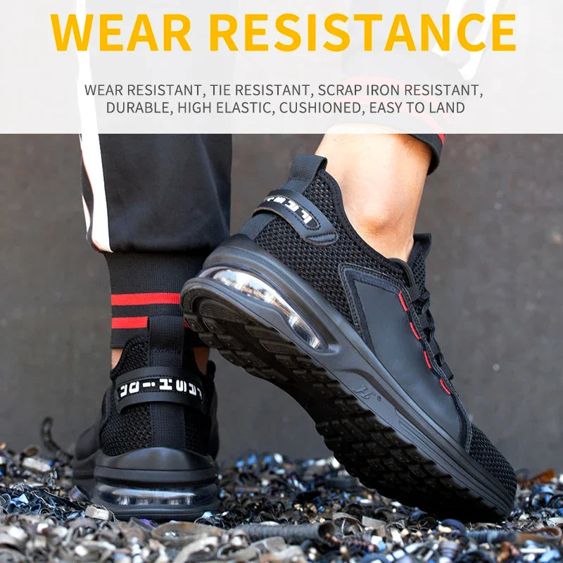 Hollow Breathable Steel Toe Boots