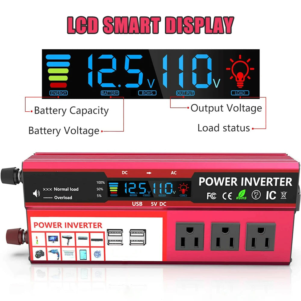 4000W Pure Sine Wave 12V Inverter