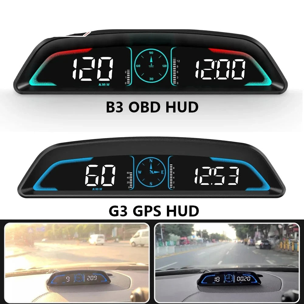 HD Smart Car HUD GPS Speedometer