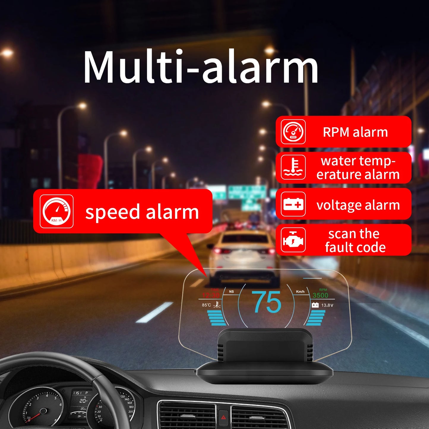 Multiple GPS Dual System Digital Speedometer