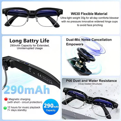 800W Pixel Camera Smart Glasses
