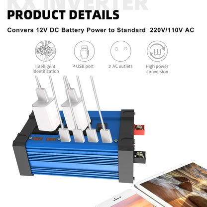 6000W Inverter 30A Controller 18W Solar Panel