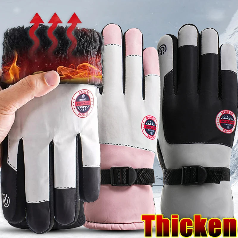 Color Match Ski Gloves for Men & Women