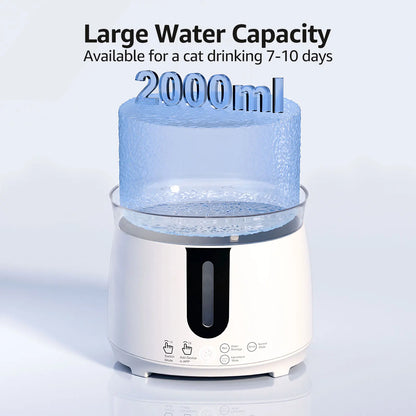 Wireless Cat Water Fountain Auto Filter