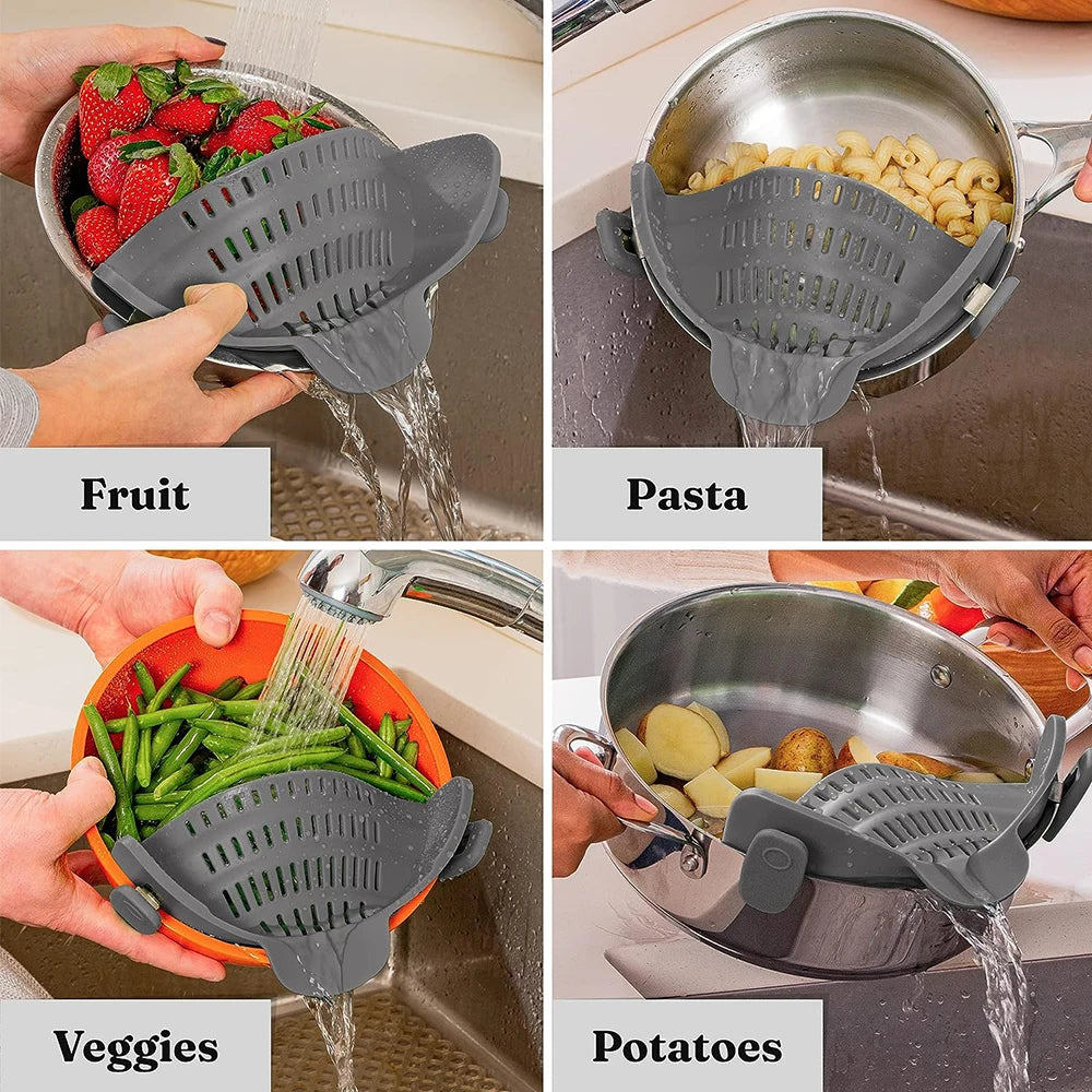 Silicone Kitchen Strainer Clip