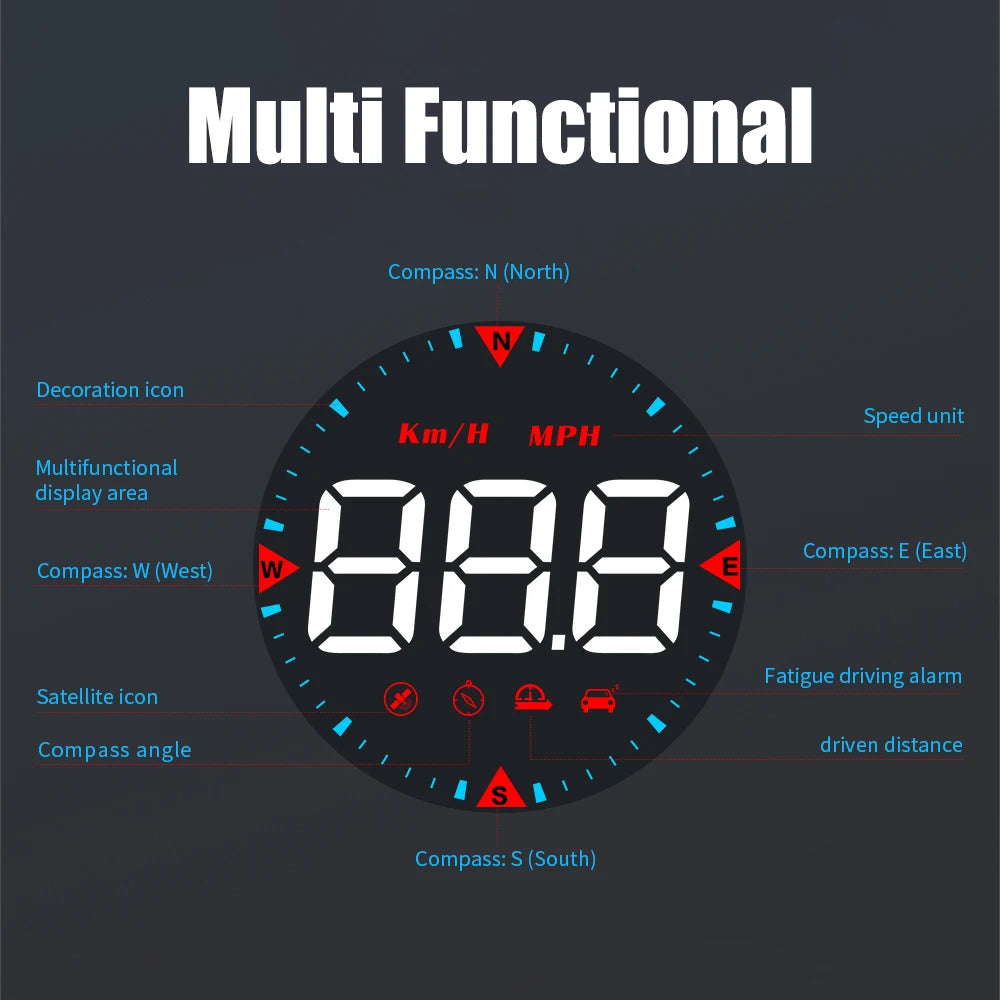 Car Head Up Display G5 HUD Y03 Speedometer