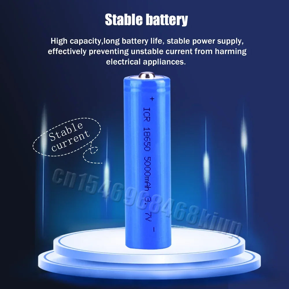 18650 3.7V 5000mAh Rechargeable Lithium Battery