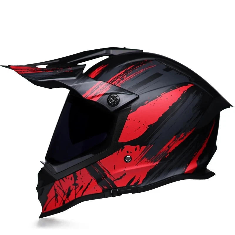 800 DOT Dual Lens Full Face Cross Helmet