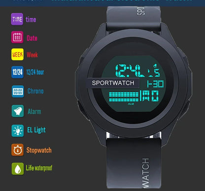 Man Digital Sport Watch