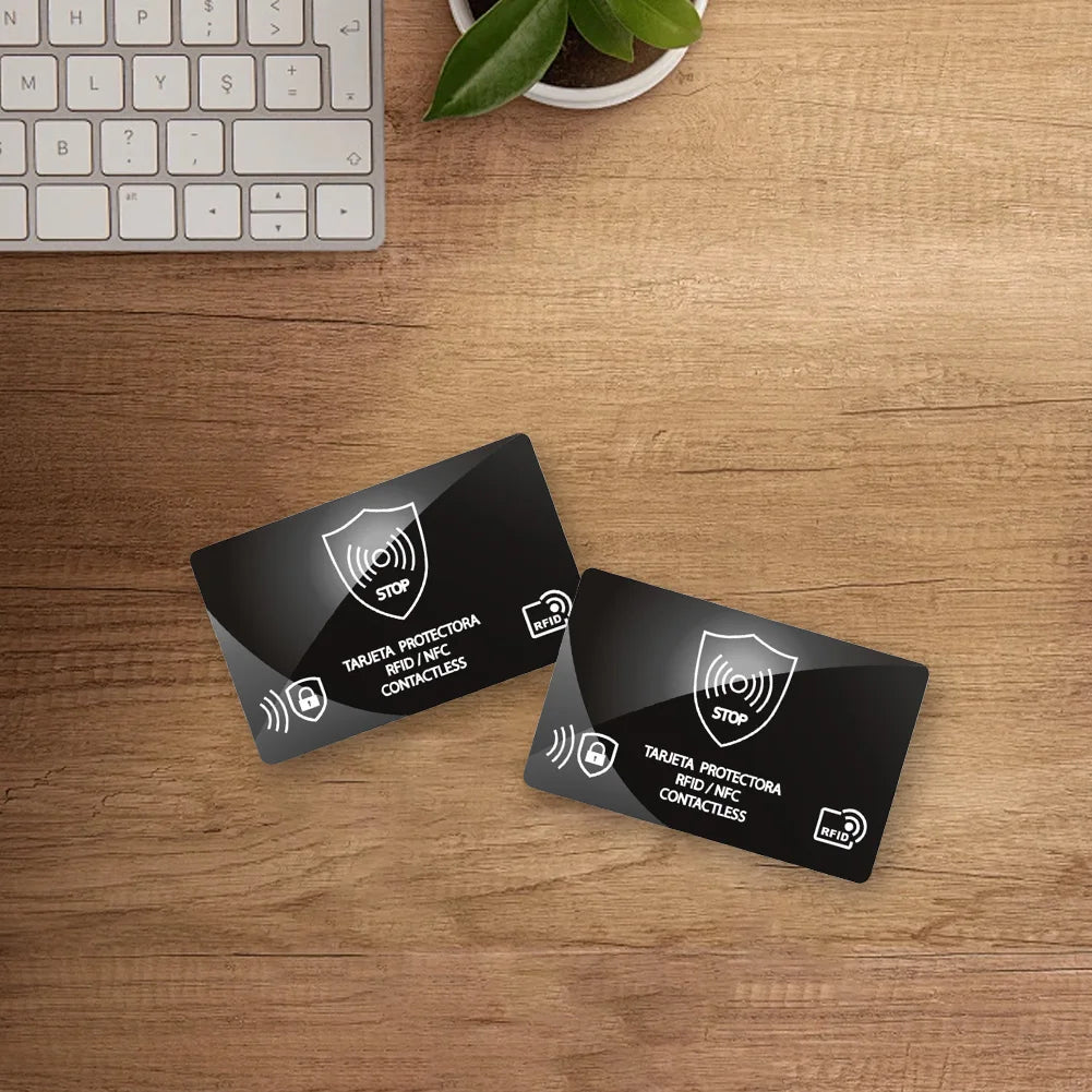 5Pcs RFID Blocking Card One Card Protects Entire Wallet RFID Card Blocker Portable Credit Card Protector for Men & Women