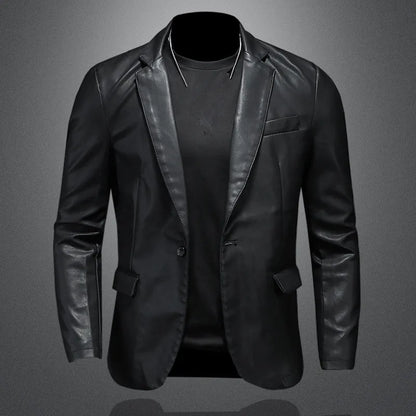 Men Slim Fit Leather Motorcycle Jackets