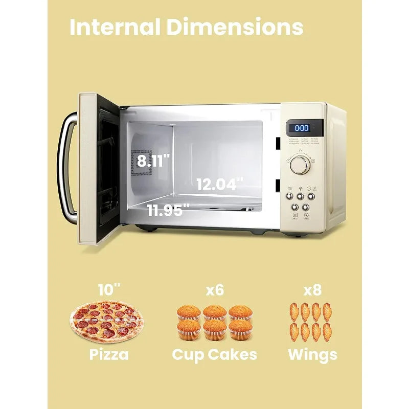 Easy One-Touch Buttons Countertop Microwave Oven