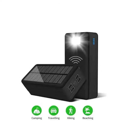 200000mAh Solar Charging Wireless Power Bank