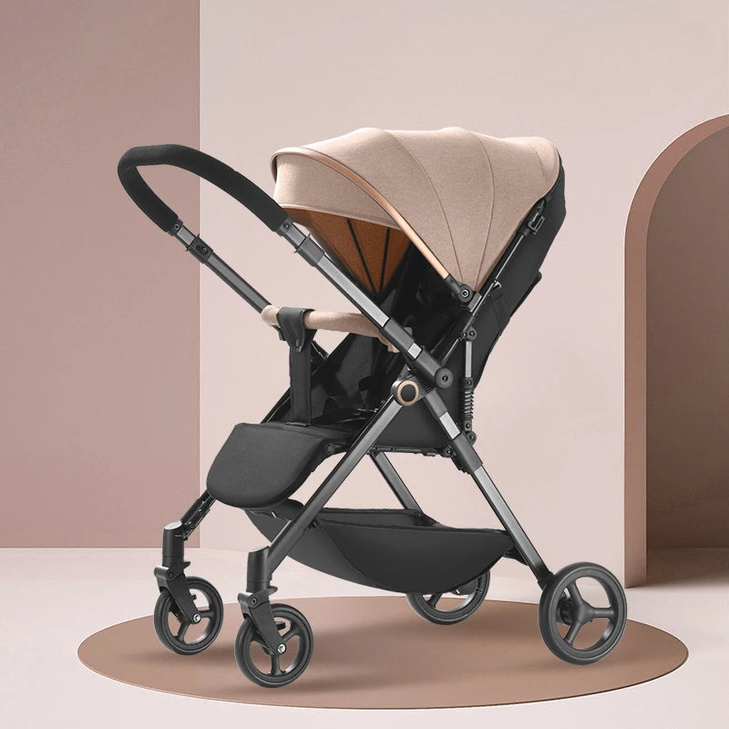 four wheel shock absorber baby stroller