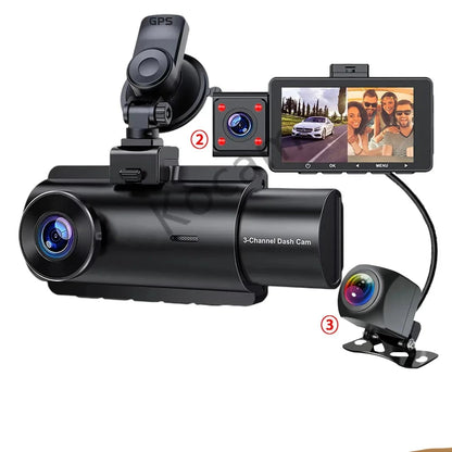2K+1080P Dual Channel With GPS Dash Cam