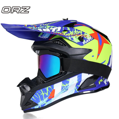 Off-Road Helmet for Motorcycle and Mountain Bike