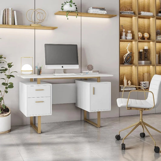 51.25” W-Modern Office Large Floating Desk
