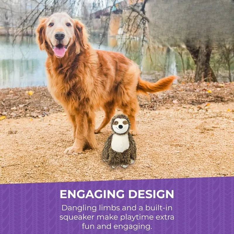 10" Sloth Squeaky cat Toy