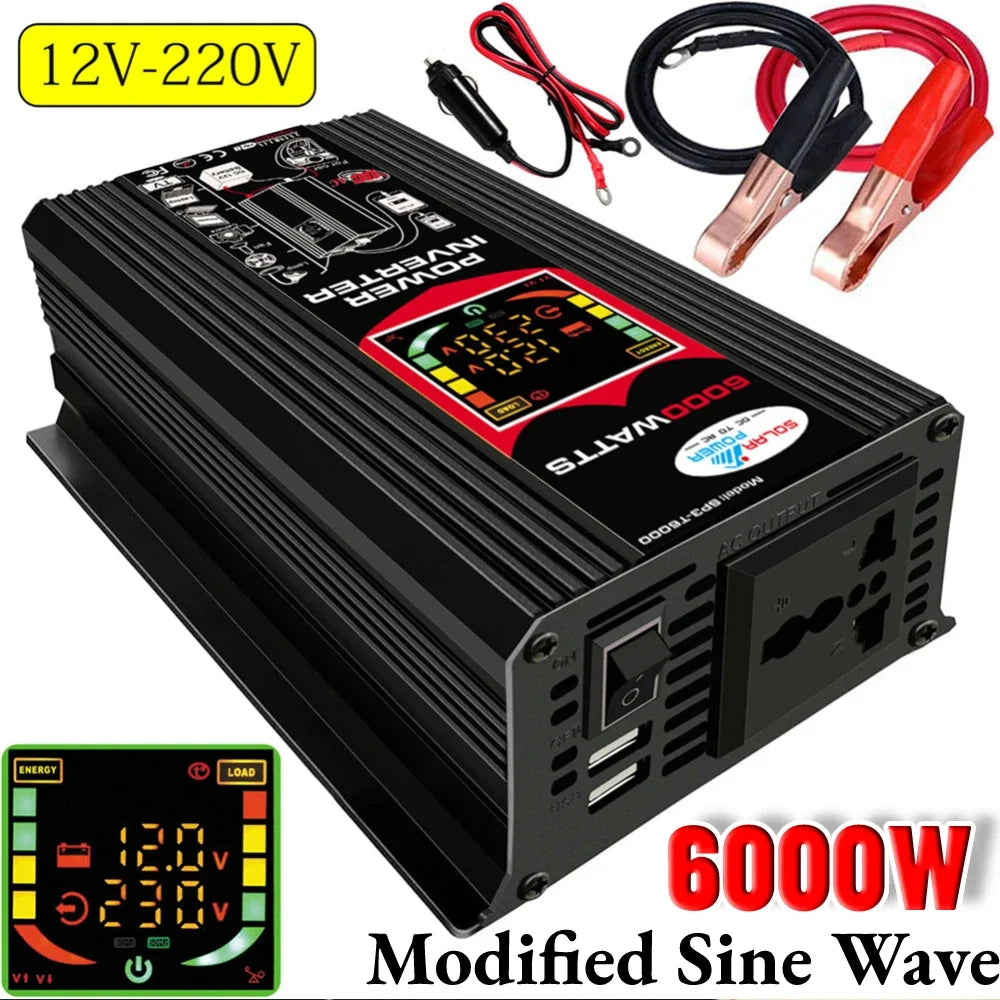 6000W Dual USB Intelligent Power Inverter