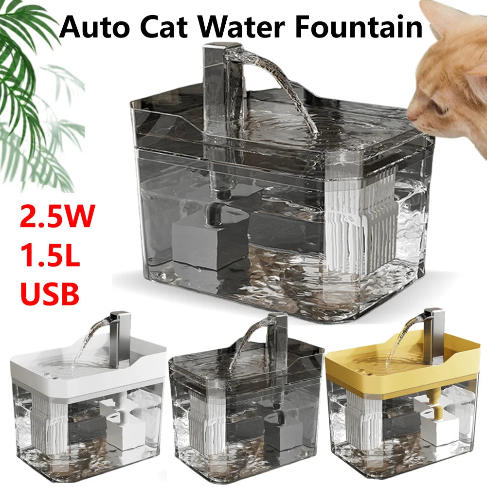 1.5L Cat Auto Water Fountain