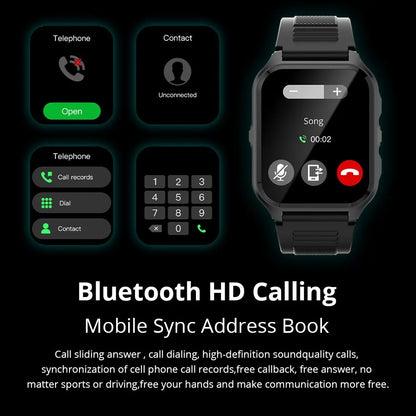 P73 1.9" Outdoor Military Smart Watch